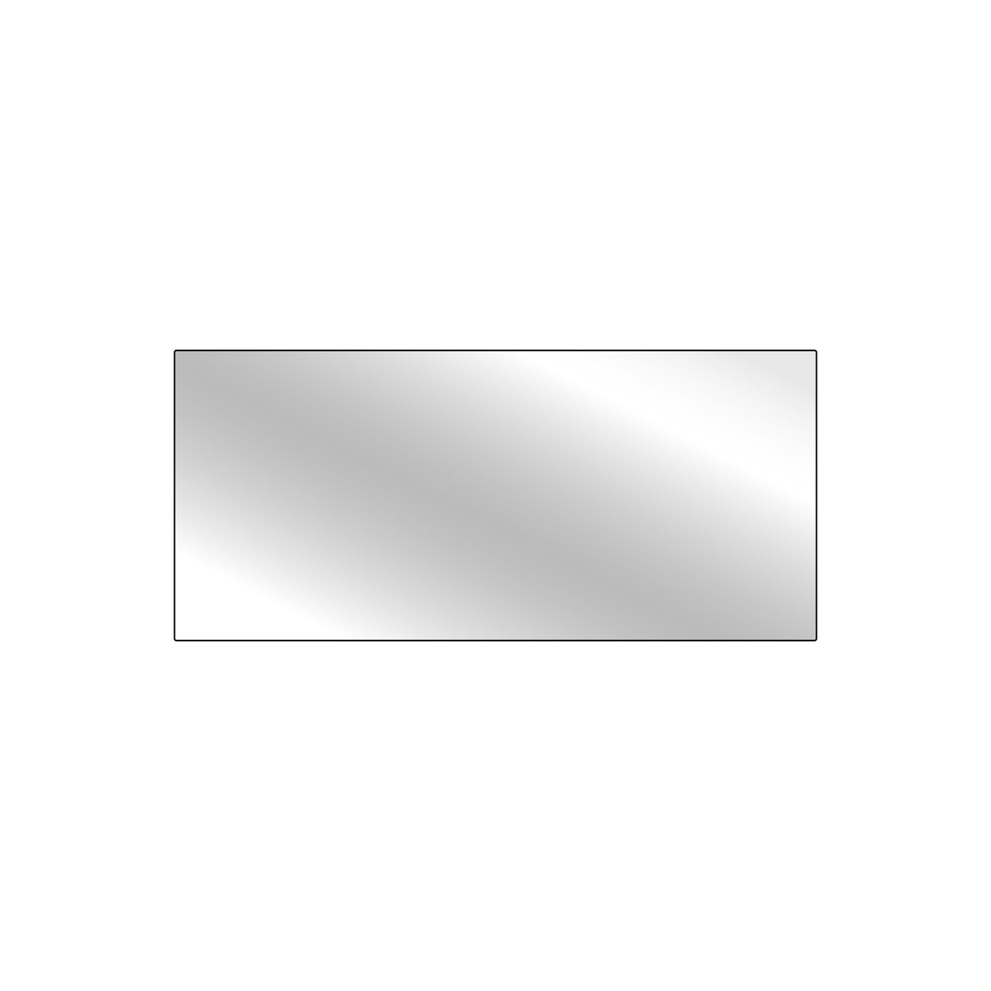 Schutzglas 104 x 47 mm