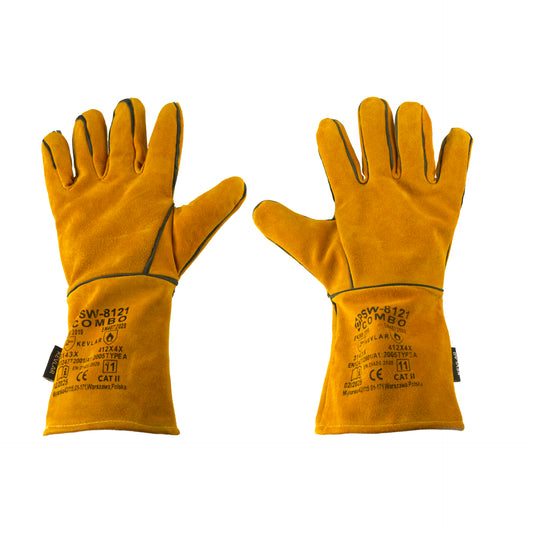 Leder Schweißerhandschuhe PSW-8121 Combo